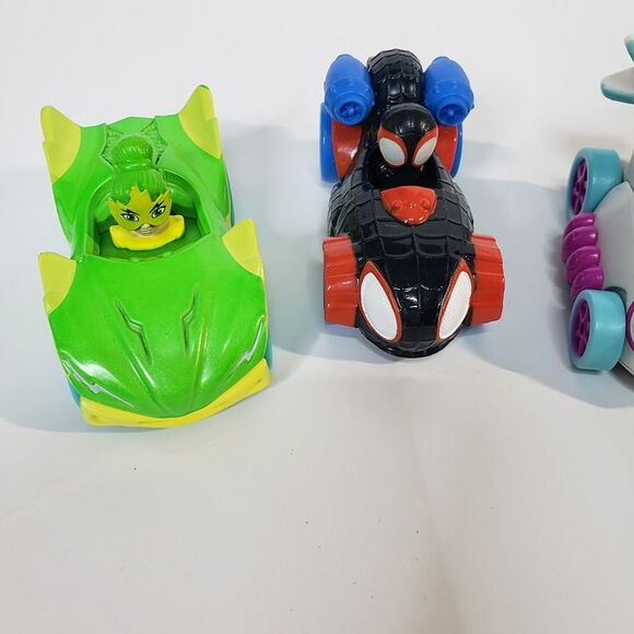 Mixed Lot of Spidey and Amazing Friends Cars Diecast Ghost Spider Miles Morales - Picture 2 of 9